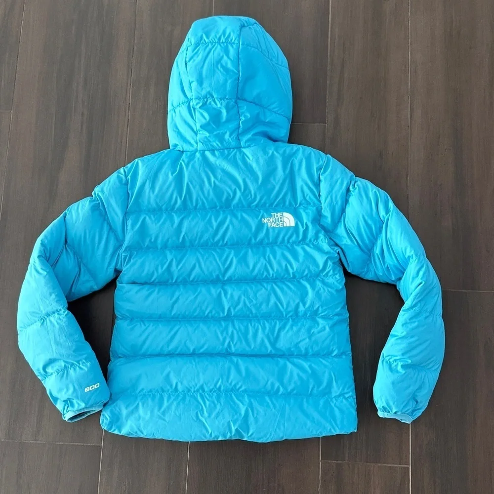 The North Face Reversible Hooded 650- Fill Power Down Jacket (Big Kid)